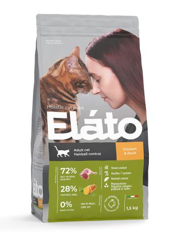 Elato Holistic cat food Adult Cat Chicken & Duck / Hairball Control 1.5 kg